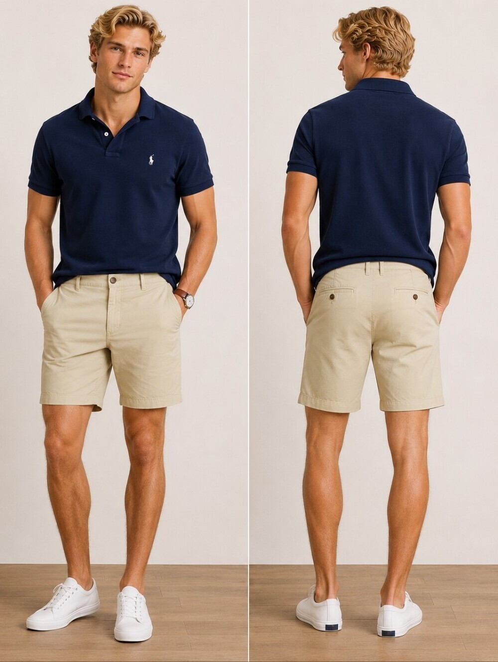 J.Crew Mercantile Flex Khaki Chino Shorts Men’s 35 Beige Stretch